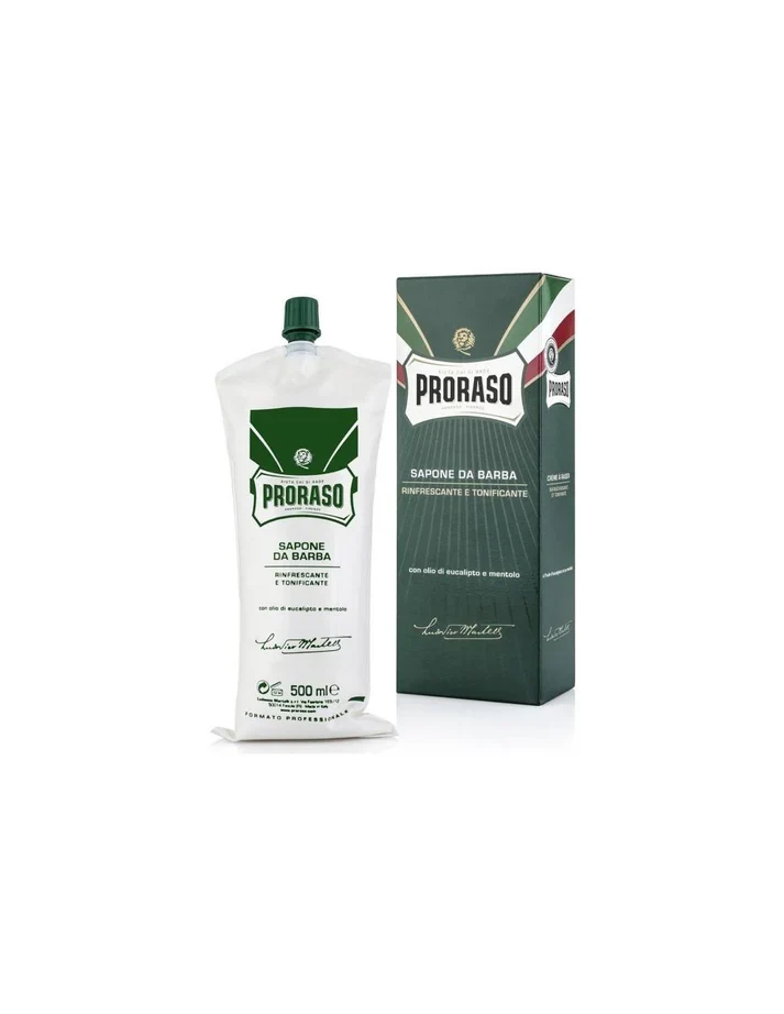 Sapone da Barba Proraso C. Barba - 500 ml - Rinfrescante e Tonificante - Ideale per la Rasatura quotidiana