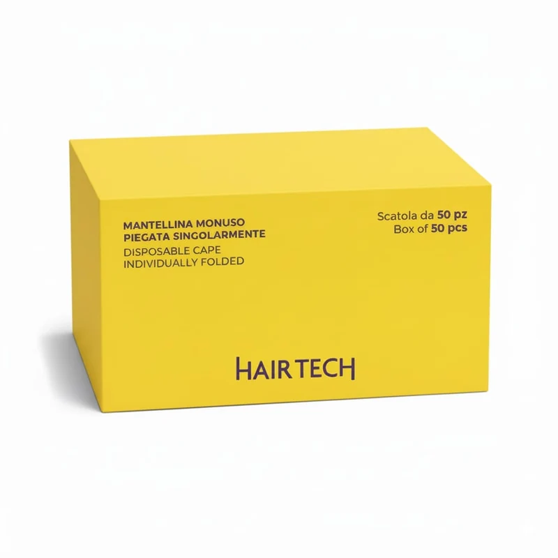 Hair Tech Mantelle Monouso Colore Piegate Singolarmente Bianca 50 pz