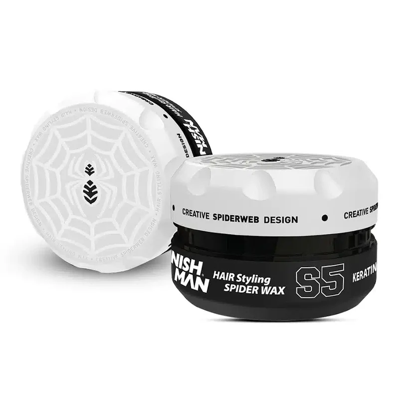 NISHMAN S5 Hair Styling Spider Wax Keratin 150 ml – Lucido Effetto Lucido & Tenuta Forte