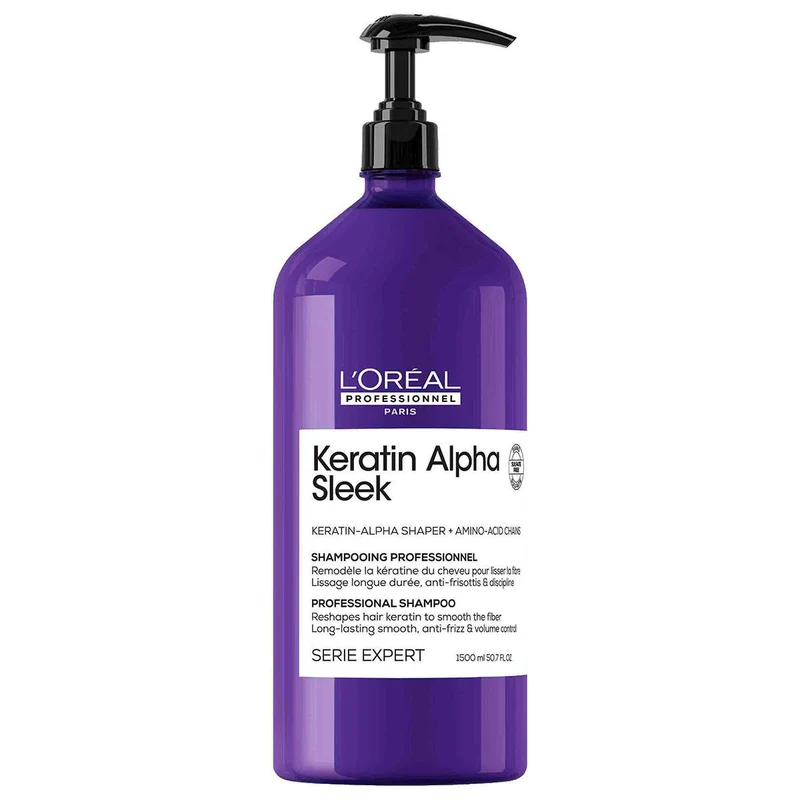 L' Oreal Serie Expert Keratin Alpha Sleek Professional- Shampoo