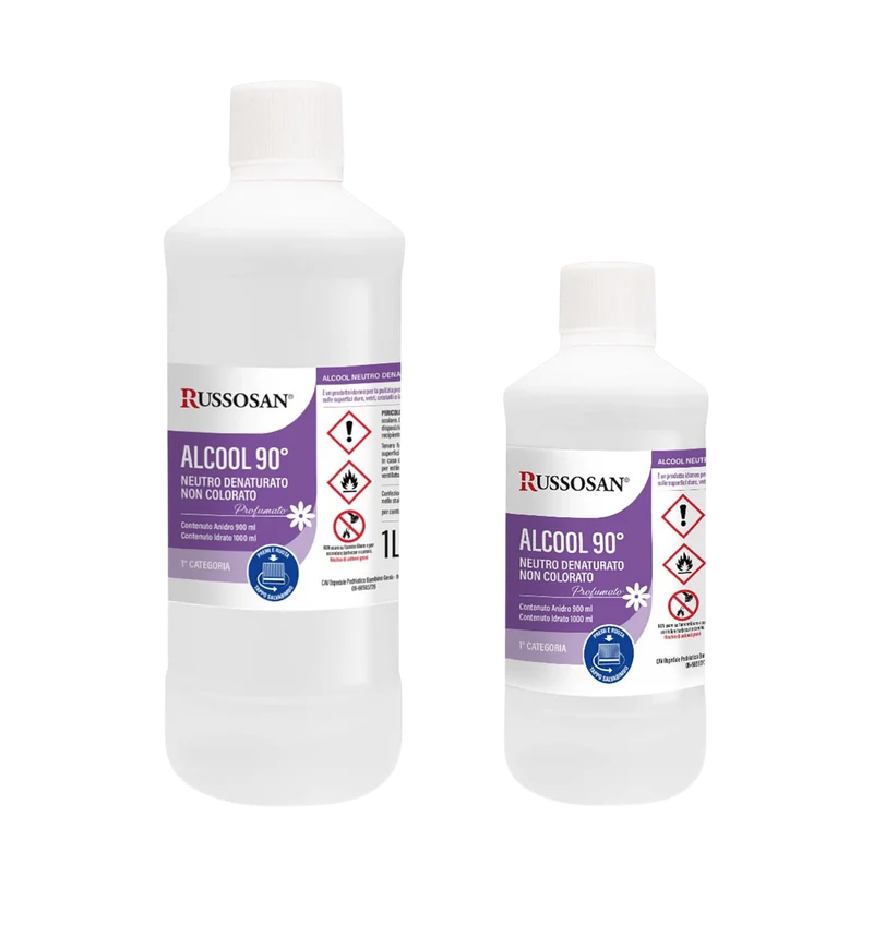 Russosan Alcool Denat. Profumato 90 Gradi 1 L