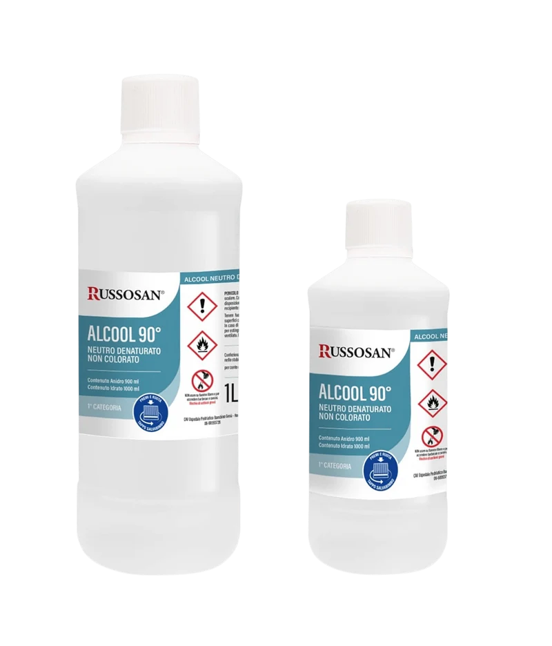 Russosan Alcool Neutro Denaturato 90 Gradi 1 L