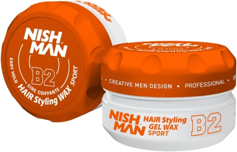 NISHMAN Hair Styling Aqua Wax B2 Sport 150 ml – Cera Capelli Effetto Lucido Tenuta Ultra Forte