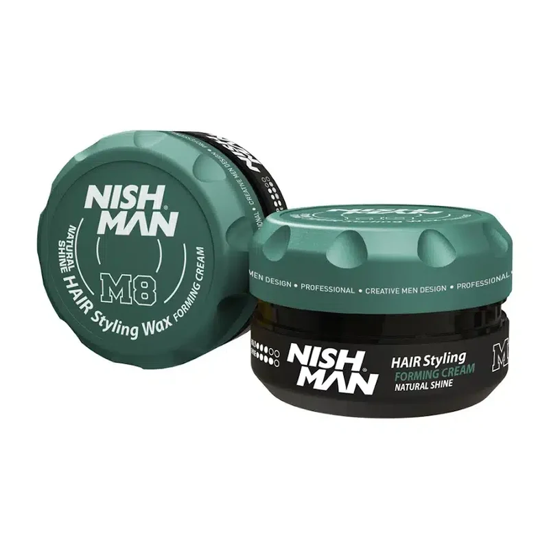 NISHMAN Hair Styling Matte Wax M8 100 ml – Cera Capelli Opaca Tenuta Media
