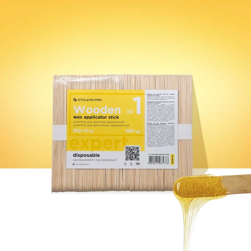 Staleks Spatole per applicazione cera EXPERT 150x17 mm 100pz