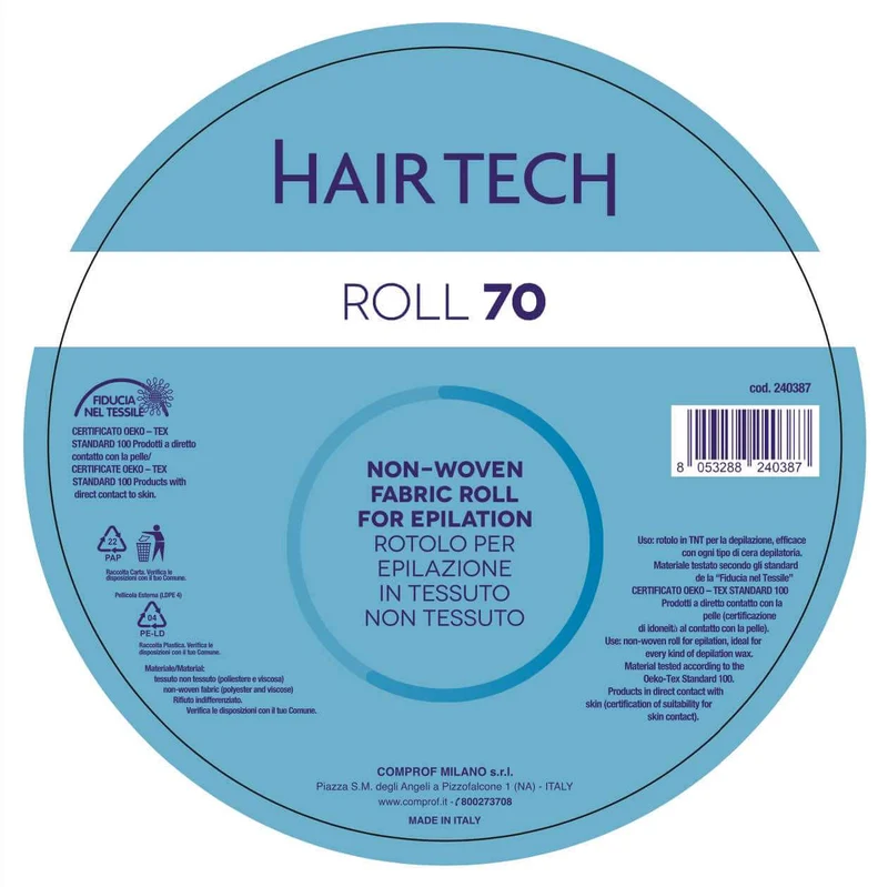 Rotolo Depilazione Monouso eco 70 Hair Tech