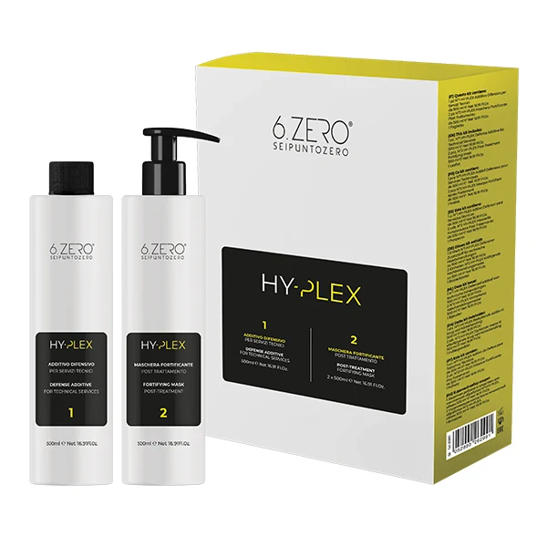 6.ZERO KIT HY- PLEX Trattamento Protettivo- N.1 + N.2 x 500 ml
