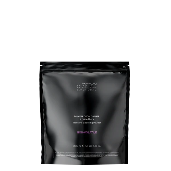 6.ZERO Polvere Decolorante a Mano Libera- 450 g