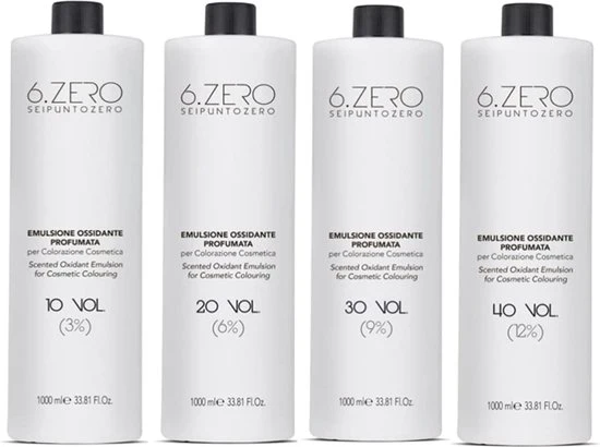 6.ZERO Emulsione Ossidante per Colorazione -Profumata- 1000 ml