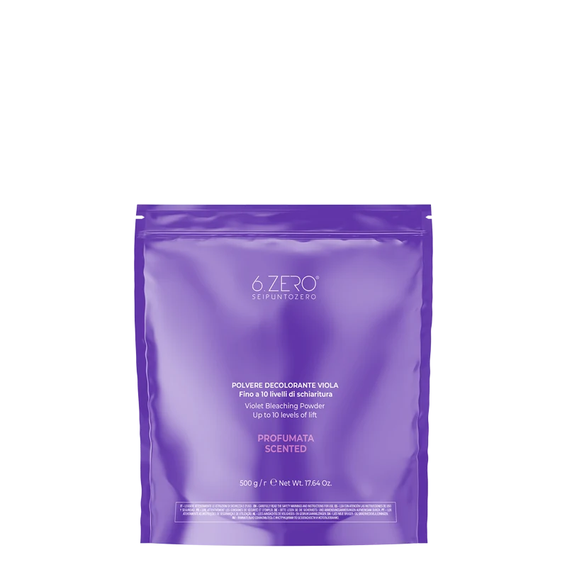 6.ZERO Polvere Decolorante Viola 10 Toni- Profumata - 500 g