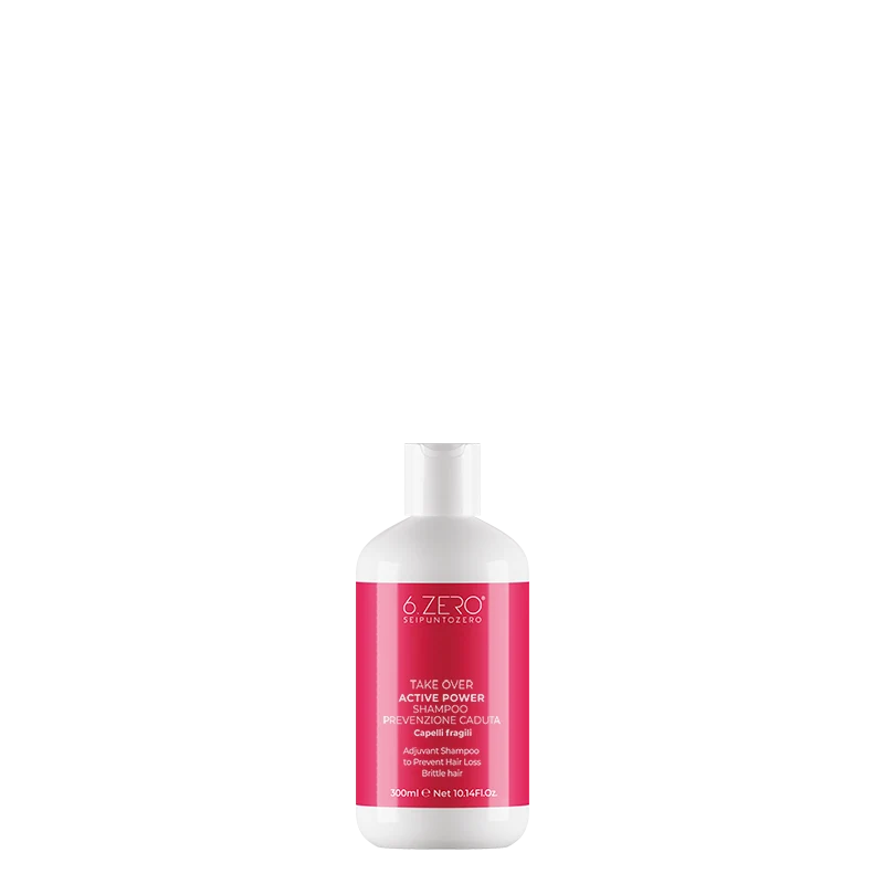 6.ZERO Shampoo Coadiuvante Prevenzione Caduta per Capelli Fragili- Active Power- 300 ml