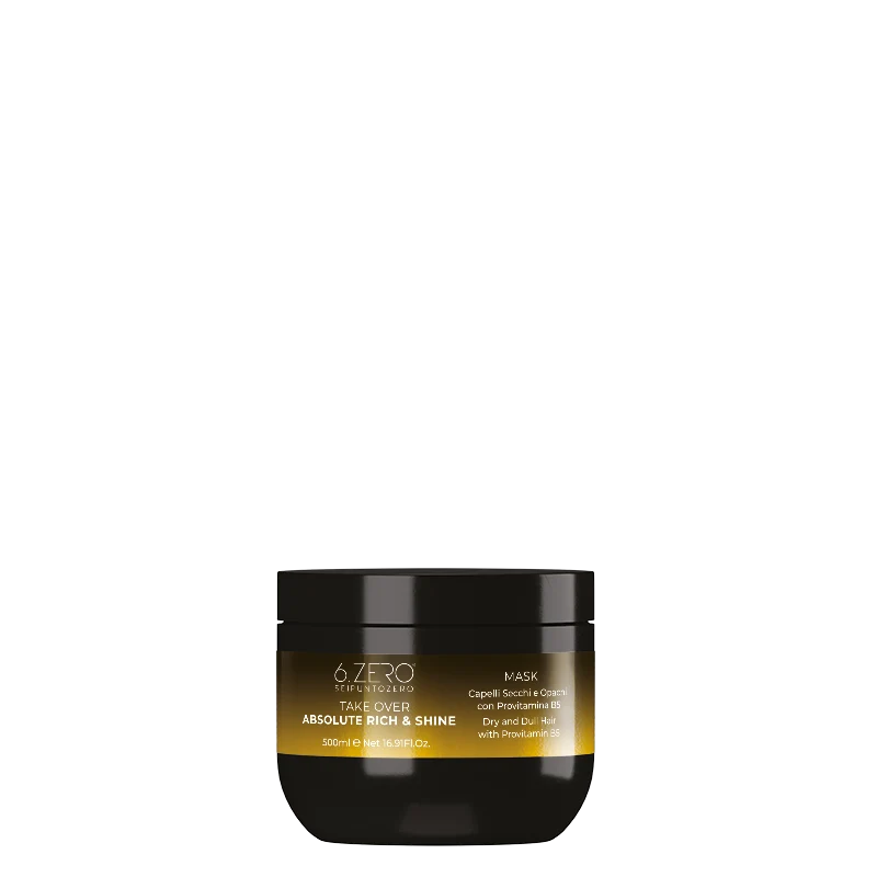 6.ZERO Maschera per Capelli Secchi e Opachi- Absolute Rich e Shine-