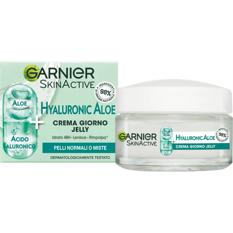 Garnier SkinActive Hyaluronic Aloe Crema Giorno Jelly, 50 ml