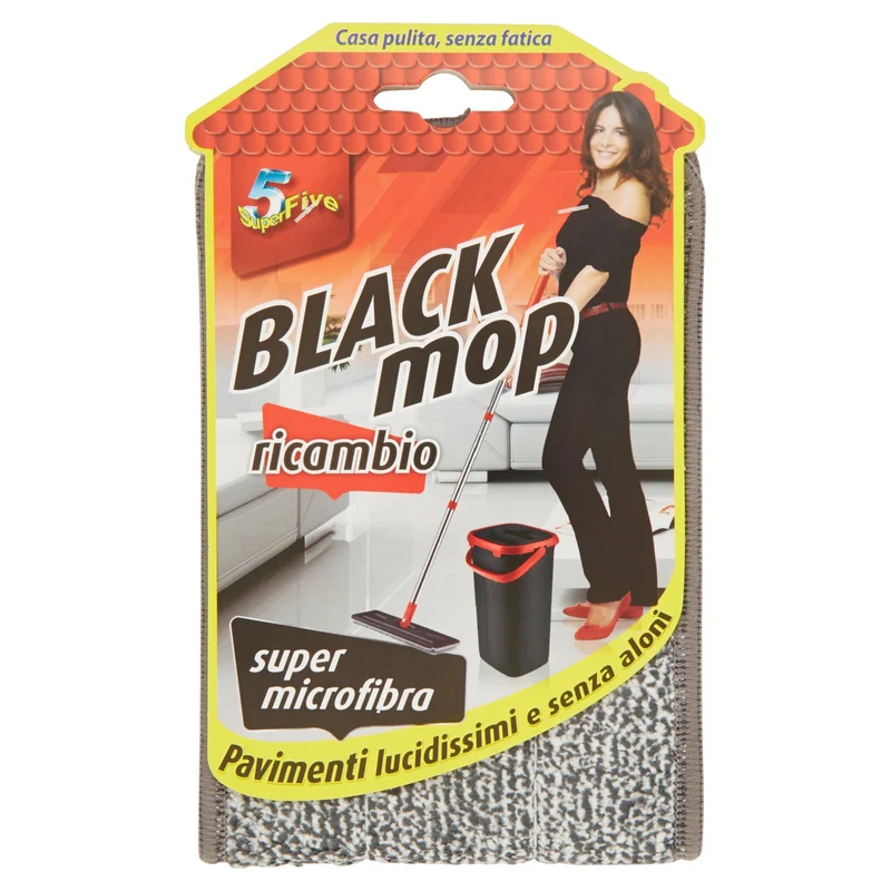 Super5 Black mop ricambio