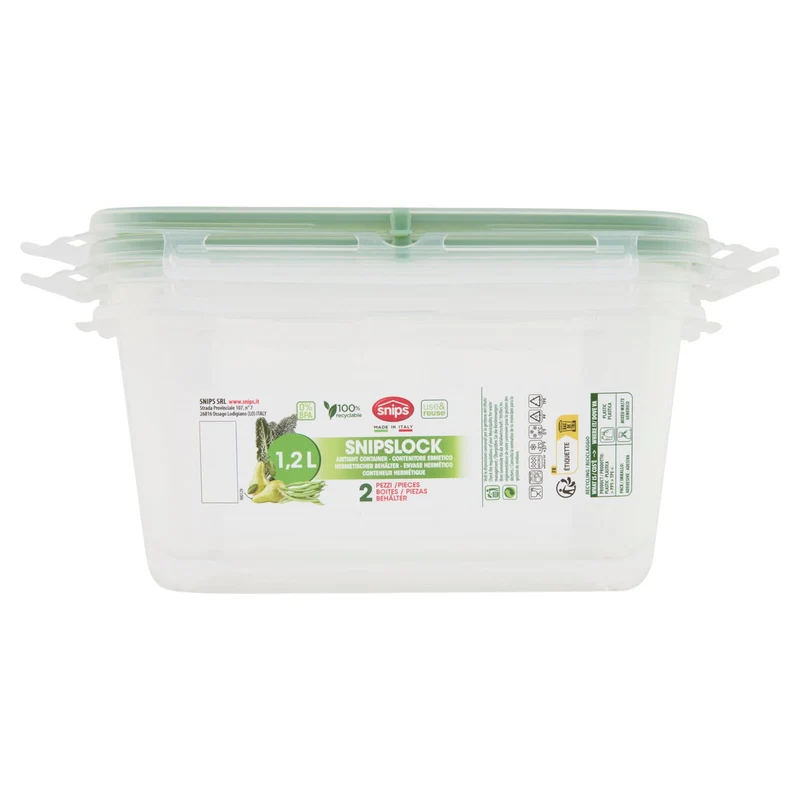 snips Contenitore Ermetico 1,2 L 2 pz