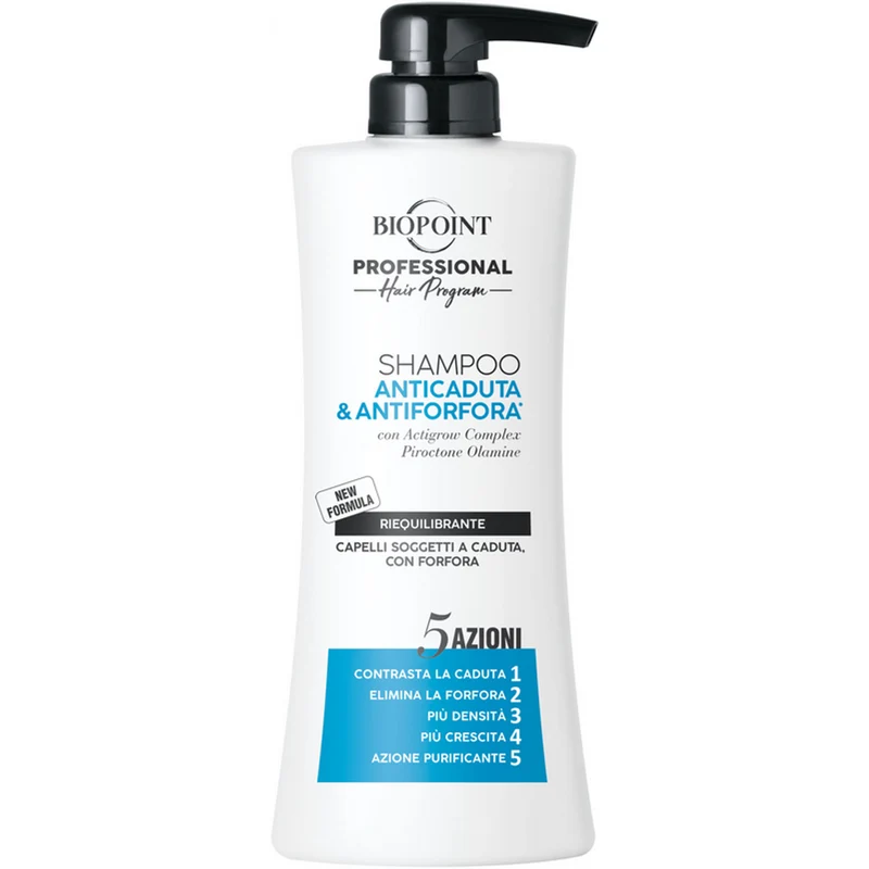 BIOPOINT - Shampoo Anticaduta* & Antiforfora 5 Azioni - 400 ml