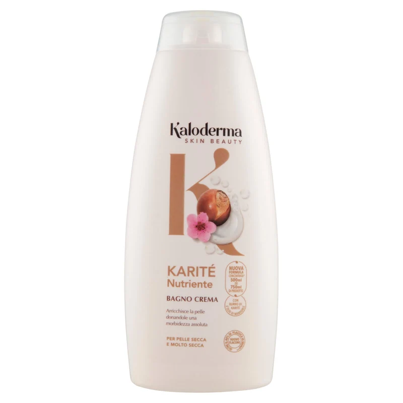 Kaloderma Nutriente Karité Bagno Crema per Pelle Secca e Molto Secca 500 ml