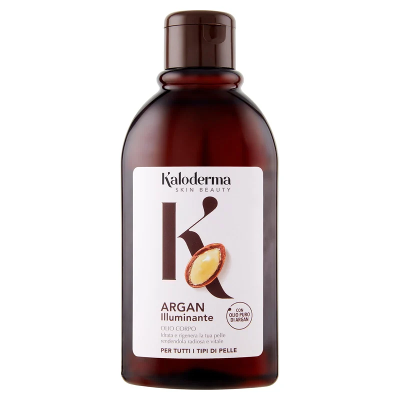Kaloderma Argan Illuminante Olio Corpo per Tutti i Tipi di Pelle 300 ml