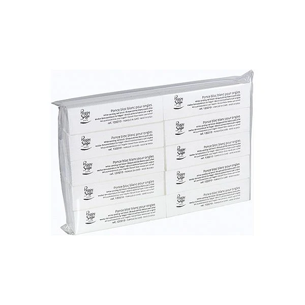 Peggy Sage Blocco di Pietra Pomice Bianco- Grana 100- 10 pz