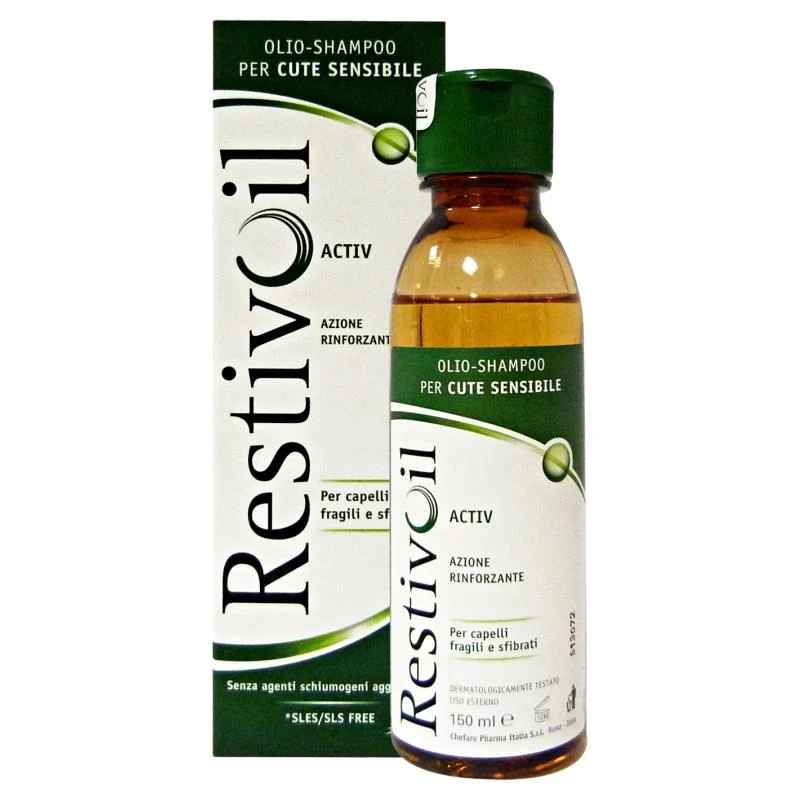 RestivOil Activ Olio-Shampoo per Cute Sensibile Rinforzante per capelli fragili e sfibrati 150 ml