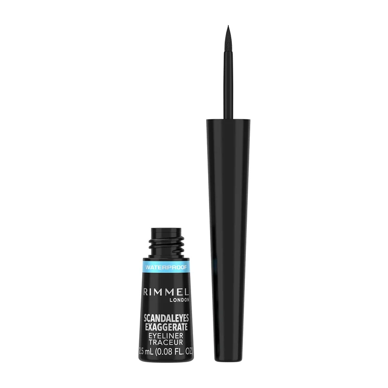 Eyeliner Rimmel London - Waterproof Exaggerate Liquid