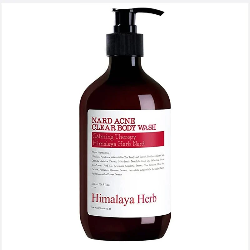 Bagnoschiuma trasparente per l'acne 500 ml