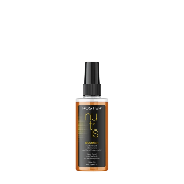 KOSTER Nutris Nourish Cristalli Liquidi ai Semi di Lino - per Capelli Secchi e Danneggiati- 100 ml