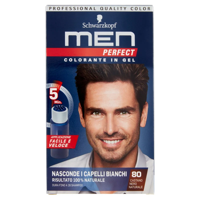 men Perfect Colorante in Gel 80 Castano Nero Naturale
