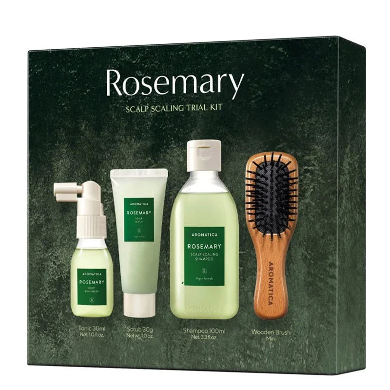 Kit di prova per il ridimensionamento del cuoio capelluto al rosmarino