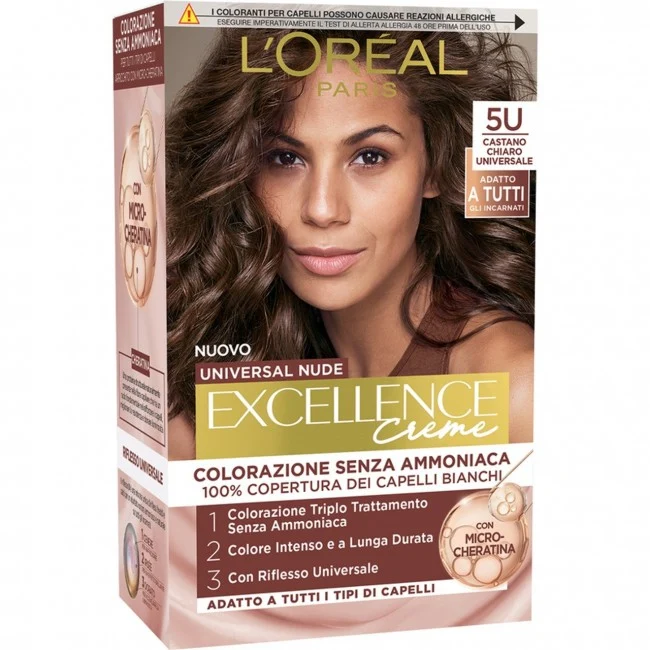 Excellence Creme Universal Nude Senza Ammoniaca N.5u Castano Chiaro Universale