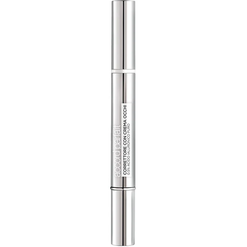 L'Oréal Paris Accord Parfait Correttore Con Crema Occhi, Formula con 0,5% di Acido Ialuronico, Pelle idratata e occhiaie minimizzate, Illumina, Corregge e Riduce le Imperfezioni in 8 Settimane, 3-5,5