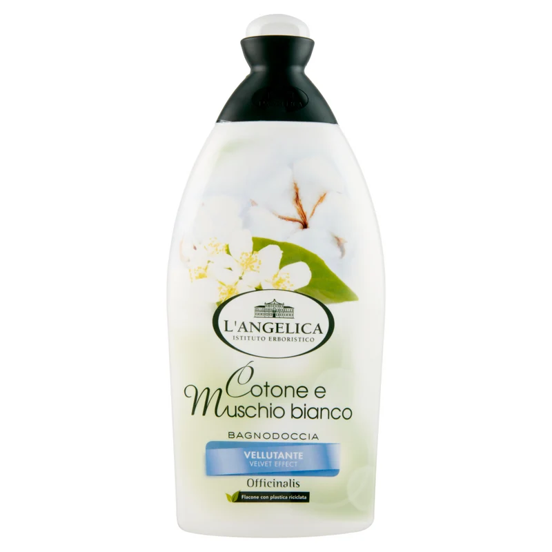 L'Angelica - Bagnodoccia vellutante Cotone e Muschio bianco - 500 ml