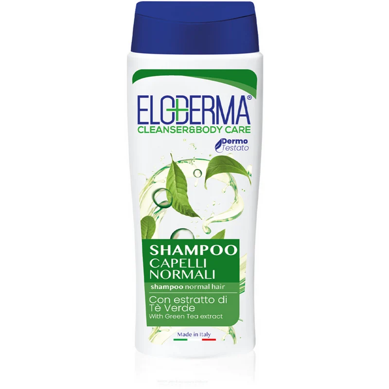 ELODERMA - Shampoo per capelli normali con estratto di tè verde - 75 ml