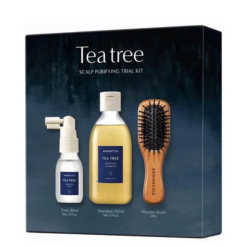 Kit di prova per la purificazione del cuoio capelluto dell'albero del tè