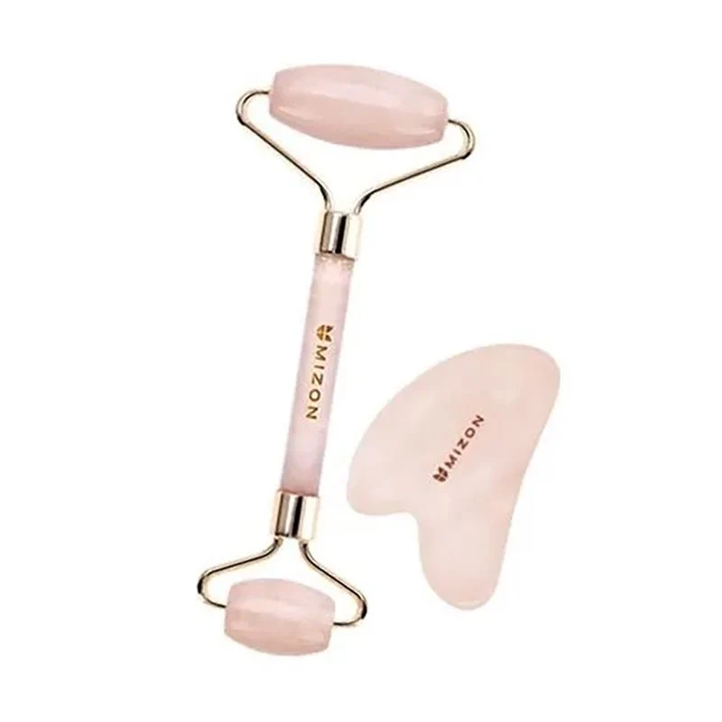Rullo per massaggio facciale e set Gua-Sha
