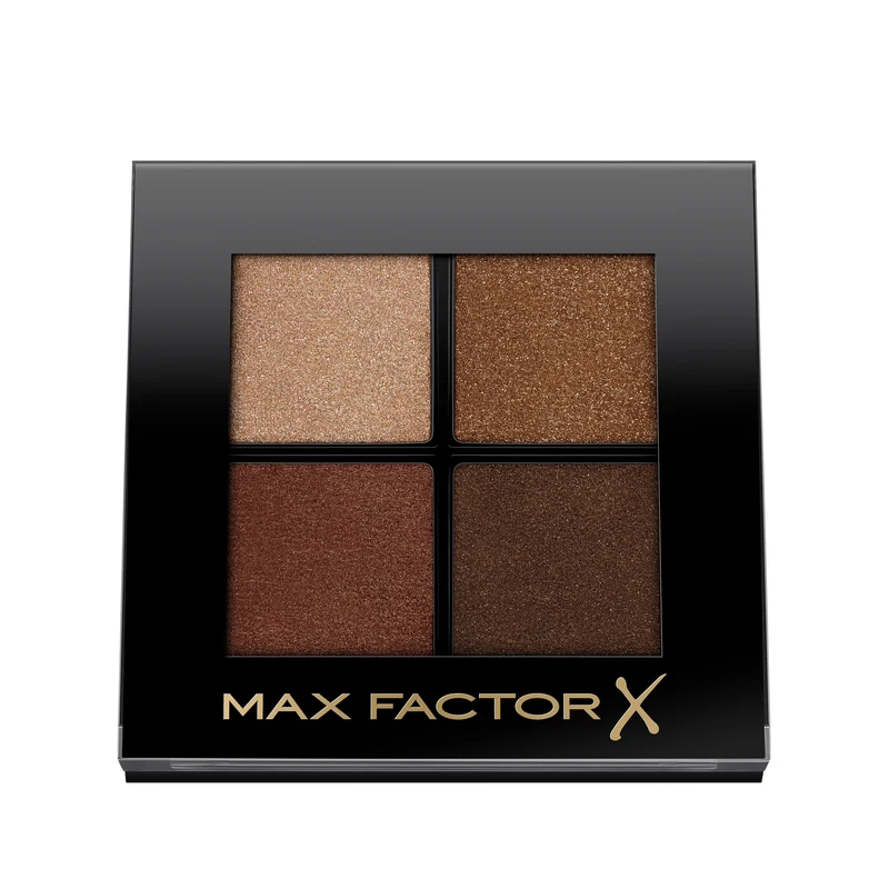 Max Factor Colour X-Pert Soft Touch Palette, 4 Ombretti dal Colore Intenso, Altamente Sfumabili, 004 Veiled Bronze