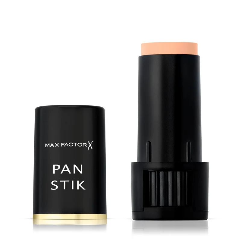 Max Factor - Fondotinta Compatto Pan Stik - Stick Multiuso 3in1: Fondotinta, Correttore e Contouring - 030 Olive - 9 g
