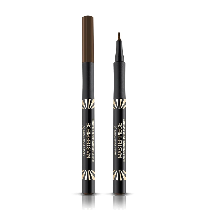 Max Factor - Eyeliner Penna Masterpiece High Precision - Punta a Spatola per Tratto Spesso e Sottile - 10 Chocolate - 1 g