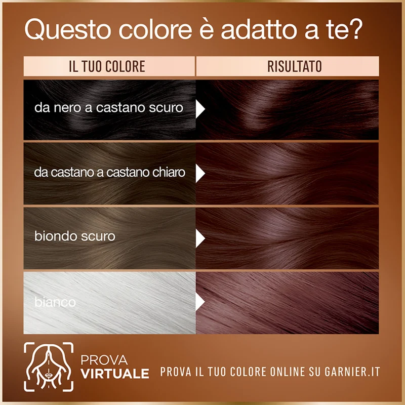 Garnier Good 4.15 Castano Freddo Nocciola, colorazione permanente senza ammoniaca, 90% di origine naturale