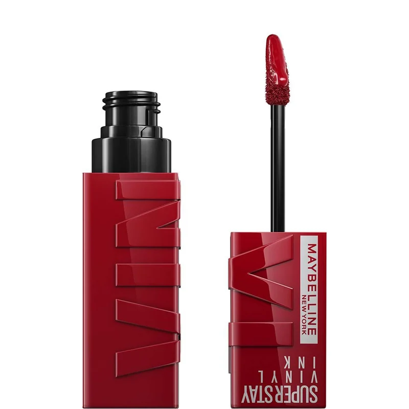 Maybelline New York Tinta Labbra a Lunga Tenuta Superstay Vinyl Ink, 10 LIPPY