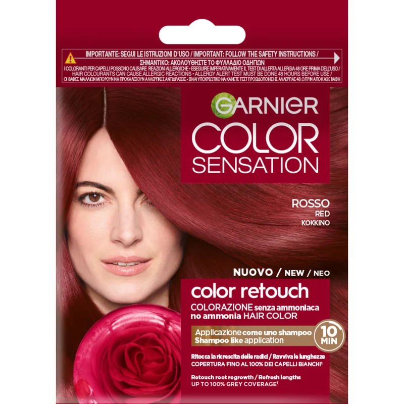Garnier Color Sensation Retouch Rosso, ritocco radici o ravviva lunghezze, senza ammoniaca