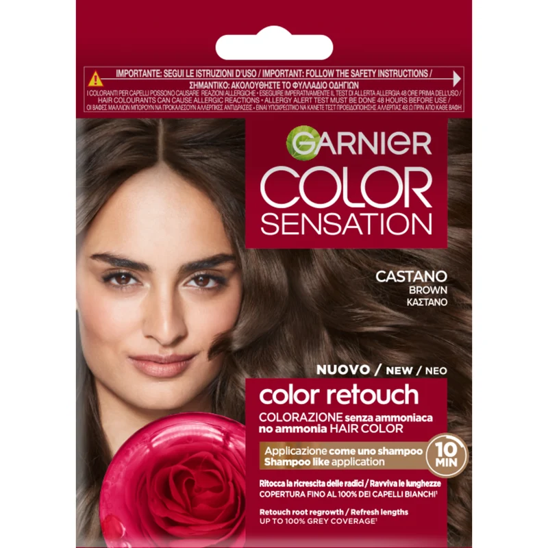 Garnier Color Sensation Retouch Castano, ritocco radici o ravviva lunghezze, senza ammoniaca