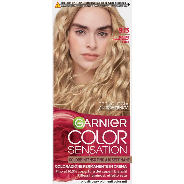 Garnier Color Sensation Colorazione permanente 9.13 Biondo Chiarissimo Beige