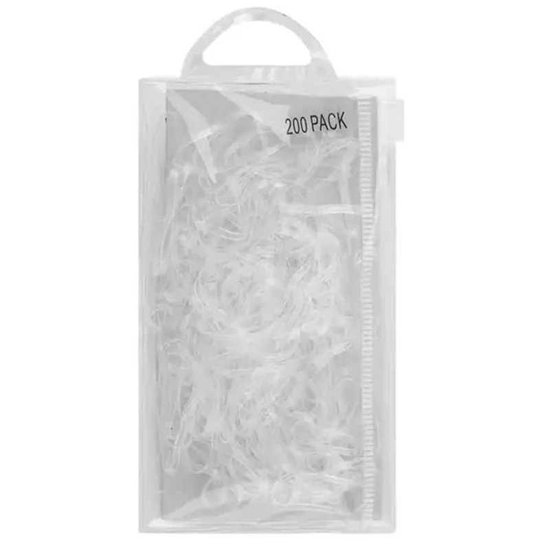 NonStick Elastics Lge - 200 Pack Clear