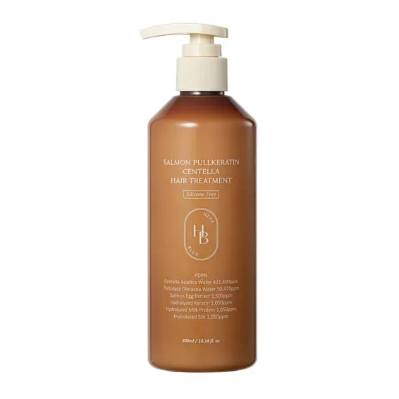 Trattamento per capelli alla centella e cheratina di salmone 300 ml