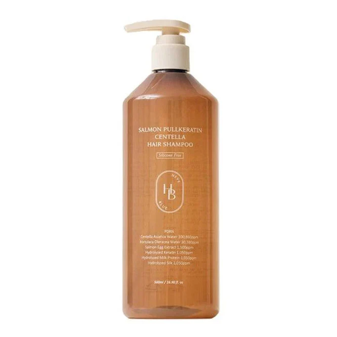 Shampoo per capelli alla centella e cheratina di salmone 500 ml