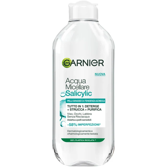 Garnier Acqua Micellare Salicylic, 400ml. Pelli grasse e a tendenza acneica