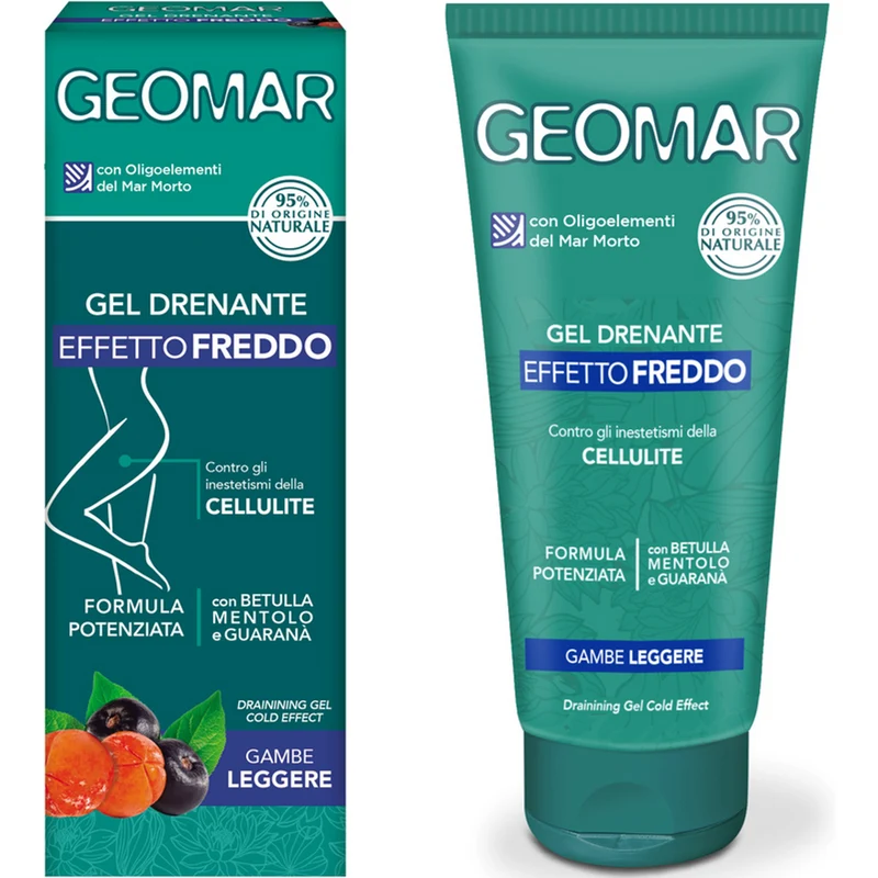 Geomar - Crema Corpo Gel Freddo Drenante Contro Gli Inestetismi Della Cellulite - 200 Ml