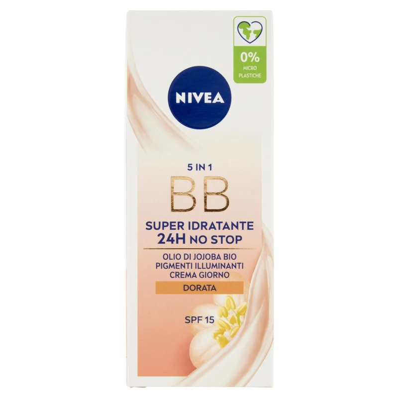 Nivea 5in1 BB Super Idratante 24H No Stop Crema Giorno Dorata SPF 15 50 ml