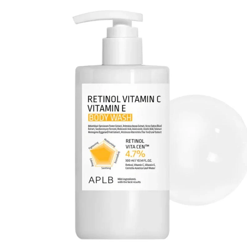 Bagnoschiuma con retinolo, vitamina C e vitamina E, 300 ml